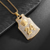 Image of Men and Women Fashion Ice Out Zircon Legend No. 10 Jersey Pendant Necklace Hip-Hop Punk Jewelry Shopping111