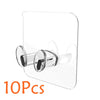 Image of 5/10/20 Pcs Wall Storage Hook Punch-free Power Plug Socket Holder Kitchen Stealth Hook Wall Adhesive Hanger Bathroom Shopping