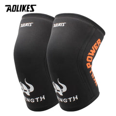 AOLIKES 1 Pair 7mm Neoprene Sports Kneepads Compression Weightlifting Pressured Crossfit Training Knee Pads Support Women Men Shopping