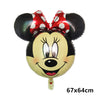 Image of Giant Disney Foil Balloon Mickey Mouse Balloons Minnie Birthday Party Decoration Kids Toy Baby Shower Ball Children Cartoon Gift Shopping