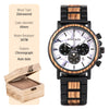 Image of BOBO BIRD Wooden Watch Men erkek kol saati Luxury Stylish Wood Timepieces Chronograph Military Quartz Watches Custom Wood Gift Shopping