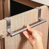 Image of Towel Rack Over Door Towel Bar Hanging Holder Stainless Steel Bathroom Kitchen Cabinet Towel Rag Rack - Shopping