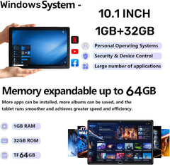 Top Sales 10.1 '' Tablet PC NX16A  Windows 10 RAM 2GBDDR3+32GB Dual Cameras WIFI Quad Core Bluetooth-Compatible