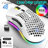 Image of BM600 Rechargeable Gaming Mouse USB 2.4G Wireless RGB Light Honeycomb Gaming Mouse Desktop PC Computers Notebook Laptop Mice Shopping