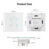 Image of WiFi Smart Switch EU Light Wall Touch Switch 220V Need Neutral Wire Tuya Smart Life Work with Alexa Google Home 1/2/3/4 Gang Shopping