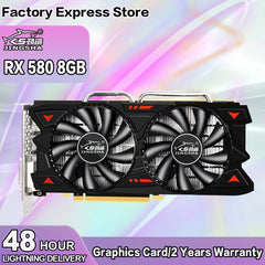 JINGSHA Original Radeon RX580 8GB Video Card RX580 graphics cards Mining non Gtx 960 1050 ti Rtx 2060 placa graphics card Gaming Shopping