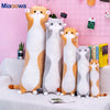 Image of 50/70cm Cute Soft Long Cat Plush Toys Stuffed Pause Office Nap Pillow Bed Sleep Home Decor Gift Doll for Kids Girl Shopping