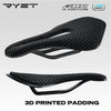 Image of RYET 3D Printed Bicycle Saddle Ultralight Carbon Fiber Hollow Comfortable Breathable MTB Gravel Road bike Cycling Seat Parts Shopping