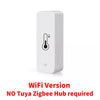 Image of Tuya WiFi Smart Temperature Humidity Sensor Indoor Hygrometer Controller Monitoring Work with Smart Speaker Alexa Google Home Shopping