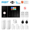 Image of PGST Smart Life Alarm System for Home WIFI GSM Security Alarm Host with Door and Motion Sensor Tuya Smart App control work Alexa Shopping