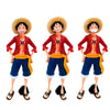 Image of Hot 28cm  One Piece Anime Figure Confident Smiley Luffy Three Form Face Changing Doll Action Figurine Model Toys  Kits Shopping