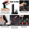 Image of Electric Wine Bottle Opener Automatic Red Wine Corkscrew Rechargeable Wine Opener with Charging Base Wine Tools Kitchen Products Shopping