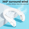 Image of 1PC Fan 1200mAh New Mini Neck Portable No Bladeless Hanging Neck Rechargeable Air Cooler 3 Speed Mini Summer Sport Fan Shopping