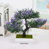 Image of Artificial Plants Bonsai Small Tree Pot Fake Plant Flowers Potted Ornaments For Home Room Table Decoration Hotel Garden Decor Shopping