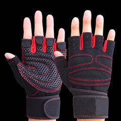 Fitness Half Finger Gloves Men And Women Wrist Guard Sports Dumbbell Riding Non Slip Horizontal Bar Exercise Training Shopping