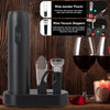 Image of Electric Wine Bottle Opener Automatic Red Wine Corkscrew Rechargeable Wine Opener with Charging Base Wine Tools Kitchen Products Shopping