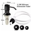 Image of Stainless Steel Soap Dispenser Extension Tube Kit Kitchen Sink Liquid Soap Dispenser Bathroom Lotion Detergent Hand Press Pumps - Shopping