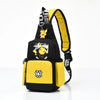 Image of 2023 Children's Shoulder Bag Men's and Women's Chest Bag Canvas Youth Sports Pikachu Crossbody Bag Handbag Chest Belt Waist Bag Shopping