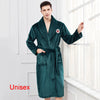 Image of Winter Thick Warm Female Coral Fleece Kimono Robe Lovers Couple Nightgown Bath Gown Sleepwear Men Large Nightwear M L XL XXL 3XL Shopping