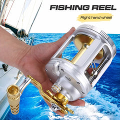 Sougayilang Strong Trolling Fishing Reel Saltwater Freshwater Bait Casting Fishing Reels Right Hand Spinning Reel Trolling Reels Shopping