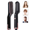 Image of Professional Electric Hair Straightening Brush Rotating Hot Comb For Man's Beard Straightener Ionic  Smoothing Styling Brushes Shopping