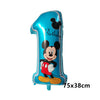 Image of Giant Disney Foil Balloon Mickey Mouse Balloons Minnie Birthday Party Decoration Kids Toy Baby Shower Ball Children Cartoon Gift Shopping