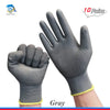 Image of 10/20 Pair Logo Free Polyurethane Gloves Safety Work Gloves Repair Gloves Palm Coated Gloves Carpenter Repairman Supplies Shopping