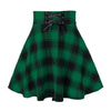 Image of Black Checkered Women's Gothic Skirt Women Pleated Plaid Skirts Spring Autumn Girl Hip Hop Female Punk Goth Mini Skirt Clubwear Shopping