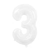 Image of 32/40Inch Cream Color Number Balloons 1-9 Large Digital Foil Helium Ball Girl Kids Adult Happy Birthday Party Decoration Wedding Shopping