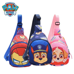 PAW Patrol Children's Chest Bag Baby Boy Girl Cute Mini Outdoor Shoulder Bags Small Cartoon Chase Skye Dog Kid Zipper Wasit Bag Shopping