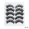 Image of 5 Pairs 5D Mink Eyelashes Natural False Eyelashes Lashes Soft Fake Eyelashes Extension Makeup Wholesale Shopping