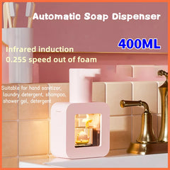 New Automatic Soap Dispenser Cute Pet Contact Free Hand Sanitizer USB Charging 400ml Liquid Dispensers Wash Handtizer Personal Shopping