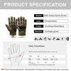 Image of Tactical Military Gloves Shooting Gloves Touch Design Fitness Protection Sports Motorcycle Hunting Full Finger Walking Gloves Shopping