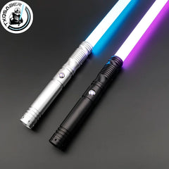 TXQSABER Heavy Dueling FOC Metal Hilt Smooth Lightsaber Force 12 Colors 16 Sound Fonts Blaster Lock-Up Laser Sword  Kids Toys Shopping