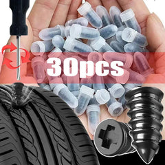 Car Motorcycle Vacuum Tyre Repair Nails Truck Scooter Bike Tire Puncture Repair Tubeless Tools Rubber Metal Accessories 10/30Pcs Shopping