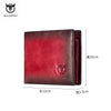 Image of BULLCAPTAIN RFID Blocking Men's Leather Wallet Bifold Slim Wallet Multi-card Card Holder ID Wallet QB 05 Shopping