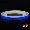 Image of 1cm*8m Bike Stickers Reflective Tape Fluorescent MTB Bike Bicycle Strips Cycling MTB Tapes for Bicycle Helmet Motorcycle Scooter Shopping