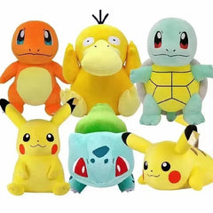 20cm Pokemon Stuffed Plush Toys Kawaii Pikachu Raichu Jenny Turtle Anime Doll Kids Birthday Christmas Gift Shopping