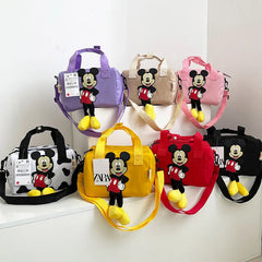 2023 New Disney Shoulder Bags Cartoons Mickey Mouse Nylon Bag Women Messenger Bag Cute Anime Fashion Handbag Gifts for A Girls Shopping