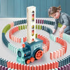 Image of Kids Automatic Laying Domino Train Electric Car Dominoes Set Brick Blocks Kits Games Educational Toys Children DIY Toy Boys Gift Shopping