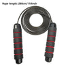 Image of Jump Rope Professional Tangle Free Rapid Speed Jumping Rope Foam Handle Adjustable Steel Skipping Rope Gym Fitness Slim Body Shopping