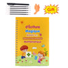 Image of Free Shipping Reusable Montessori Toys  English French Copybooks Pen Children's Writing Sticker Magic Copybook For Calligraphy Shopping