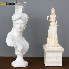 Creative Athena Goddess Statuary Head Picture Places Adornment Study Handicraft Tabletop Murals Ornament Accessories Furnishing