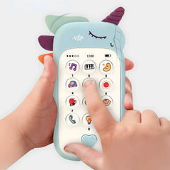 Baby Phone Toy Music Sound Telephone Sleeping Toys With Teether Simulation Phone Kids Infant Early Educational Toy Kids Gifts Shopping