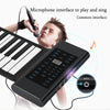 Image of 88 Keys Electronic Piano MIDI &USB Charge Portable ABS Soft Silicone Flexible Keyboard Digital Roll Up Piano with Horn and Pedal Shopping