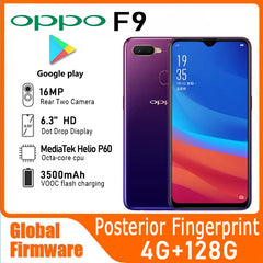 OPPO F9 Smartphone Global firmware 6.3-inch MediaTek Helio P60 Version Android 8.1RAM 4GB ROM128GB Shopping111