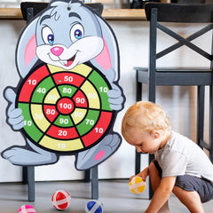 Montessori Dart Board Target Sports Game Toys For Children 4 To 6 Years Old Outdoor Toy Child Indoor Girls Sticky Ball Boys Gift Shopping