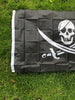 Image of SKY FLAG 3x5Fts 90X150cm Double Broken Skull With Knife Pirate Flag Jack Rackham Jolly Roger Flag For Decoration Shopping111