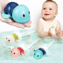 Baby Bath Toys Bathing Cute Swimming Turtle Whale Pool Beach Classic Chain Clockwork Water Toy For Kids Water Playing Toys Shopping