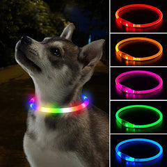 Led Dog Collar Luminous Usb Cat Dog Collar 3 Modes Led Light Glowing Loss Prevention LED Collar For Dogs Pet Dog Accessories Shopping